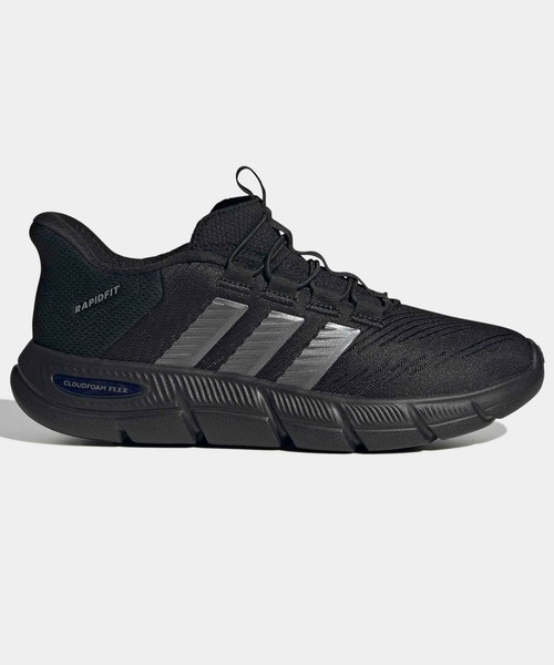 adidas(アディダス)の「CLOUDFOAM フレックス ラピッドフィット / CLOUDFOAM FLEX RAPIDFIT / アディダス adidas(スニーカー・レディース・ブラック×ブラック・22.0cm/22.5cm/23.0cm/23.5cm/24.0cm/24.5cm/25.0cm/25.5cm/26.0cm)」の1枚目の写真