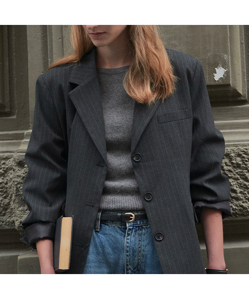 TILL I DIE(ティルアイダイ)の「Tailor pin stripe jacket TIFA02JK03_Charcoal(その他アウター・レディース・チャコールグレー・FREE)」の1枚目の写真