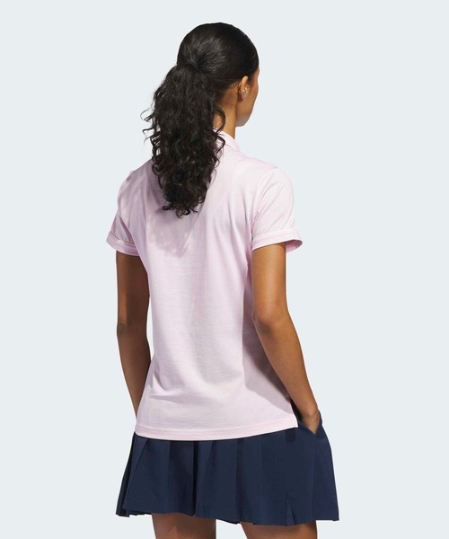 adidas(アディダス)の「オリジナルス ソリッド ポロ【adidas Golf/アディダスゴルフ】(ポロシャツ・レディース・ピンク・X-LARGE/LARGE/MEDIUM/SMALL/X-SMALL)」の2枚目の写真