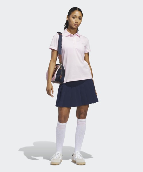 adidas(アディダス)の「オリジナルス ソリッド ポロ【adidas Golf/アディダスゴルフ】(ポロシャツ・レディース・ピンク・X-LARGE/LARGE/MEDIUM/SMALL/X-SMALL)」の5枚目の写真