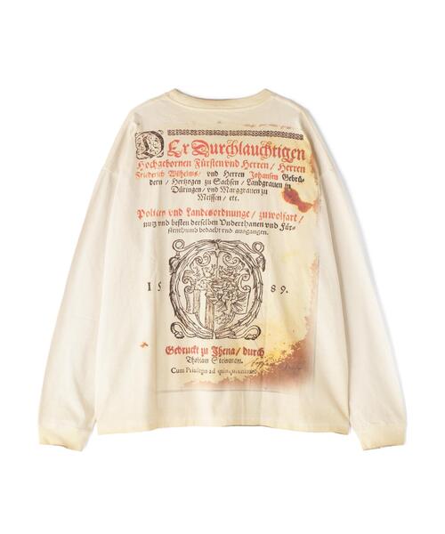 DANKE SCHON(ダンケシェーン)の「DankeSchon/ダンケシェーン/SPRAYBURN L/S TEE BIBLE(Tシャツ/カットソー・レディース・ホワイト系2/ベージュ・L/M)」の11枚目の写真