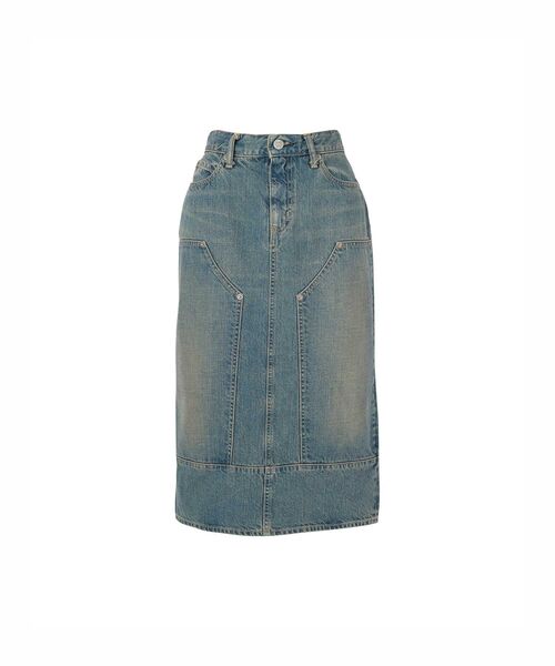 HYSTERIC GLAMOUR(ヒステリックグラマー)の「ダブルニーデニムスカート(スカート・レディース・ブラック/ライトインディゴブルー・26inch/25inch/24inch/27inch)」の1枚目の写真