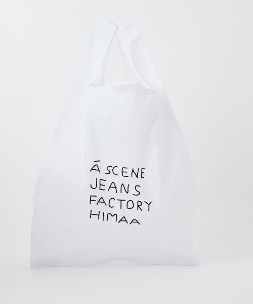 A SCENE（エーシーン）の「[A SCENE/エーシーン] 別注 HIMAA×A SCENE パッカブルナイロンエコバッグ（エコバッグ/サブバッグ・レディース・ホワイト・F）」の5枚目の写真