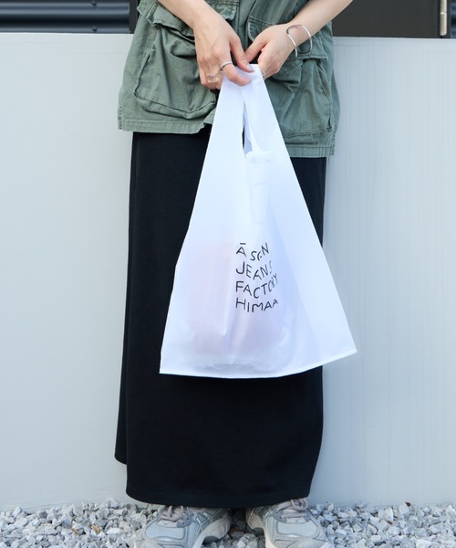 A SCENE（エーシーン）の「[A SCENE/エーシーン] 別注 HIMAA×A SCENE パッカブルナイロンエコバッグ（エコバッグ/サブバッグ・レディース・ホワイト・F）」の18枚目の写真