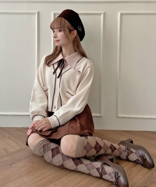F i.n.t（フィント）の「レトロカラーリボンタイ付きブラウス/fint フィント（シャツ/ブラウス・レディース・ピンク/アイボリー・FREE）」の11枚目の写真