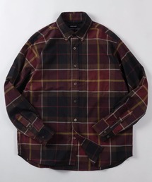 LYLE&SCOTT(ライルアンドスコット)の「【71】【LYLE & SCOTT/ライル&スコット】カーボンピーチ ボタンダウン シャツ/ロゴ刺繍/無地/チェック/ストライプ/ソフトタッチ/起毛/ユニセックス/レディース/メンズ(シャツ/ブラウス)」