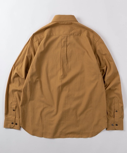 LYLE&SCOTT（ライルアンドスコット）の「【71】【LYLE & SCOTT/ライル&スコット】カーボンピーチ ボタンダウン シャツ/ロゴ刺繍/無地/チェック/ストライプ/ソフトタッチ/起毛/ユニセックス/レディース/メンズ（シャツ/ブラウス・メンズ・チャコールグレー/ワイン/カーキ系/マスタード/カーキ/ブラック・XL/L/M）」の7枚目の写真