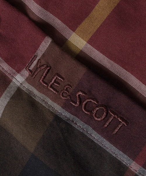 LYLE&SCOTT（ライルアンドスコット）の「【71】【LYLE & SCOTT/ライル&スコット】カーボンピーチ ボタンダウン シャツ/ロゴ刺繍/無地/チェック/ストライプ/ソフトタッチ/起毛/ユニセックス/レディース/メンズ（シャツ/ブラウス・メンズ・チャコールグレー/ワイン/カーキ系/マスタード/カーキ/ブラック・XL/L/M）」の14枚目の写真