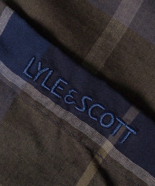 LYLE&SCOTT（ライルアンドスコット）の「【71】【LYLE & SCOTT/ライル&スコット】カーボンピーチ ボタンダウン シャツ/ロゴ刺繍/無地/チェック/ストライプ/ソフトタッチ/起毛/ユニセックス/レディース/メンズ（シャツ/ブラウス・メンズ・チャコールグレー/ワイン/カーキ系/マスタード/カーキ/ブラック・XL/L/M）」の15枚目の写真