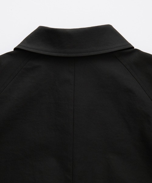 EMMA CLOTHES(エマクローズ)の「ツイルステンカラーロングコート〈UVカット〉(ステンカラーコート・メンズ・スミクロ/アイボリー・S/M/L)」の7枚目の写真