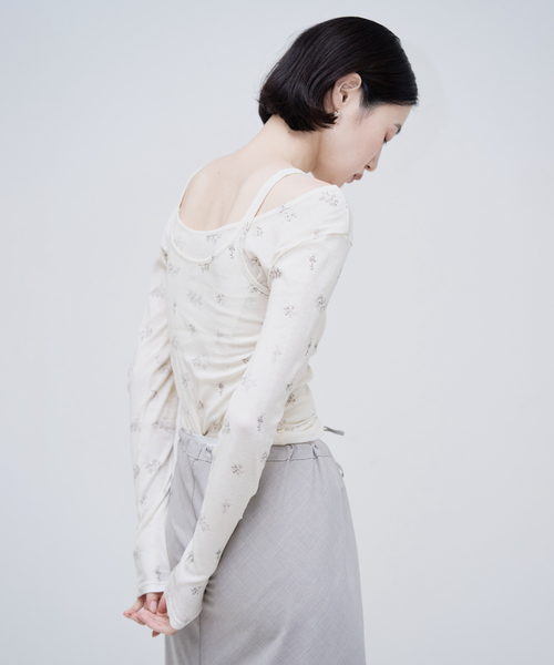 EDIT. FOR LULU(エディットフォールル)の「miller*lulu シアーツイントップス(Tシャツ/カットソー・レディース・アイボリー・FREE)」の4枚目の写真