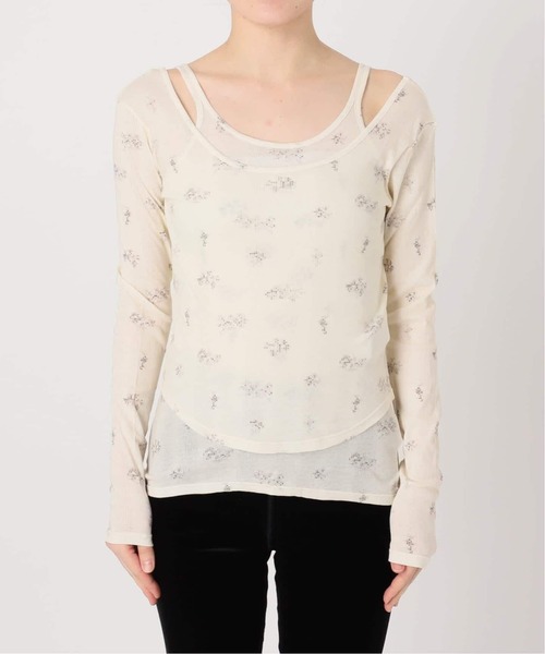 EDIT. FOR LULU(エディットフォールル)の「miller*lulu シアーツイントップス(Tシャツ/カットソー・レディース・アイボリー・FREE)」の9枚目の写真