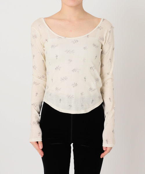 EDIT. FOR LULU(エディットフォールル)の「miller*lulu シアーツイントップス(Tシャツ/カットソー・レディース・アイボリー・FREE)」の11枚目の写真