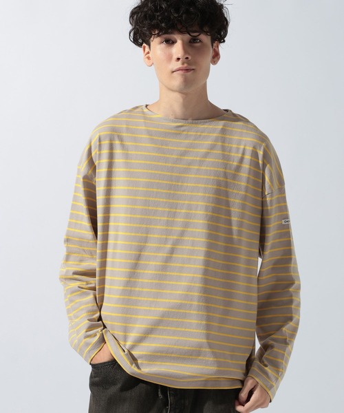 ORCIVAL(オーシバル)の「【ORCIVAL(オーシバル)】コットンジャージー クルーネック 長袖プルオーバー(Tシャツ/カットソー・メンズ・グリーン/ライトグレー/チャコール・MEDIUM)」の6枚目の写真