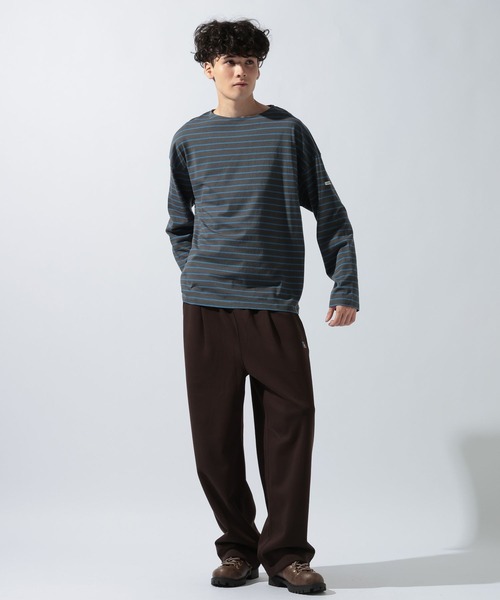 ORCIVAL(オーシバル)の「【ORCIVAL(オーシバル)】コットンジャージー クルーネック 長袖プルオーバー(Tシャツ/カットソー・メンズ・グリーン/ライトグレー/チャコール・MEDIUM)」の8枚目の写真