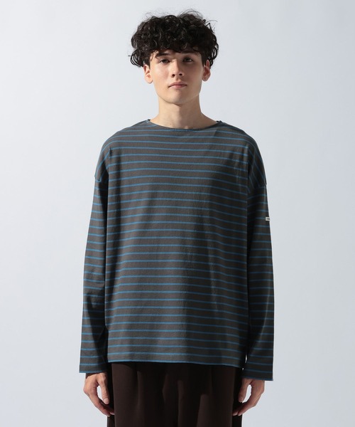 ORCIVAL(オーシバル)の「【ORCIVAL(オーシバル)】コットンジャージー クルーネック 長袖プルオーバー(Tシャツ/カットソー・メンズ・グリーン/ライトグレー/チャコール・MEDIUM)」の13枚目の写真