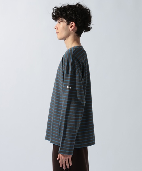 ORCIVAL(オーシバル)の「【ORCIVAL(オーシバル)】コットンジャージー クルーネック 長袖プルオーバー(Tシャツ/カットソー・メンズ・グリーン/ライトグレー/チャコール・MEDIUM)」の14枚目の写真