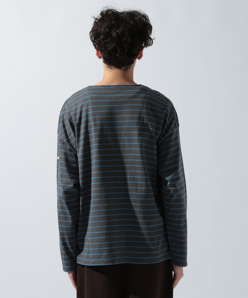 ORCIVAL(オーシバル)の「【ORCIVAL(オーシバル)】コットンジャージー クルーネック 長袖プルオーバー(Tシャツ/カットソー・メンズ・グリーン/ライトグレー/チャコール・MEDIUM)」の15枚目の写真