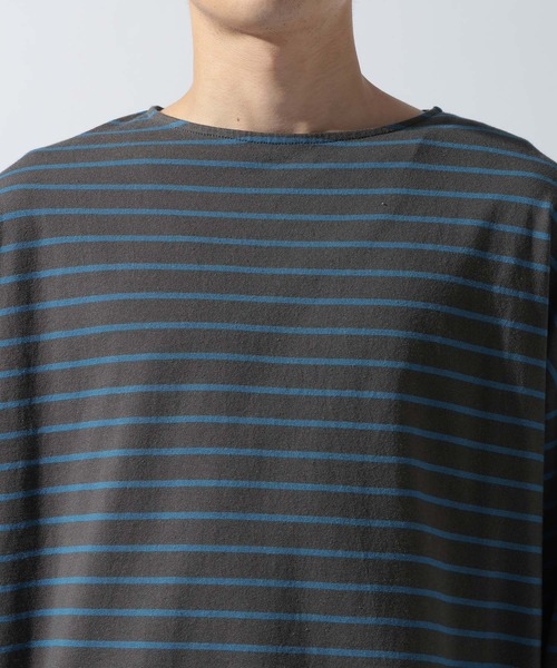 ORCIVAL(オーシバル)の「【ORCIVAL(オーシバル)】コットンジャージー クルーネック 長袖プルオーバー(Tシャツ/カットソー・メンズ・グリーン/ライトグレー/チャコール・MEDIUM)」の16枚目の写真