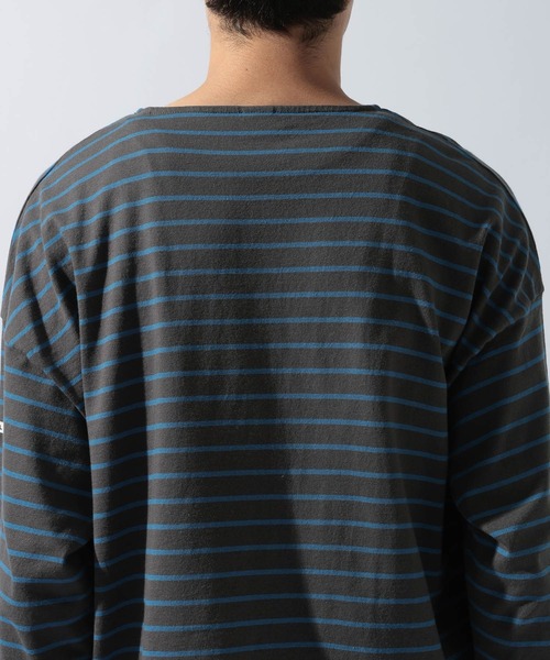 ORCIVAL(オーシバル)の「【ORCIVAL(オーシバル)】コットンジャージー クルーネック 長袖プルオーバー(Tシャツ/カットソー・メンズ・グリーン/ライトグレー/チャコール・MEDIUM)」の17枚目の写真