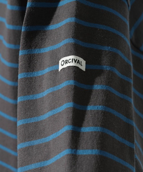 ORCIVAL(オーシバル)の「【ORCIVAL(オーシバル)】コットンジャージー クルーネック 長袖プルオーバー(Tシャツ/カットソー・メンズ・グリーン/ライトグレー/チャコール・MEDIUM)」の20枚目の写真