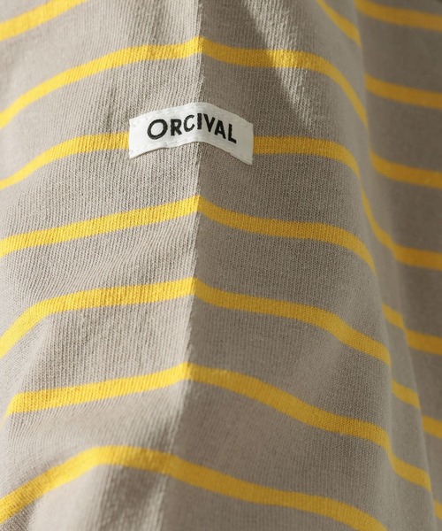 ORCIVAL(オーシバル)の「【ORCIVAL(オーシバル)】コットンジャージー クルーネック 長袖プルオーバー(Tシャツ/カットソー・メンズ・グリーン/ライトグレー/チャコール・MEDIUM)」の21枚目の写真