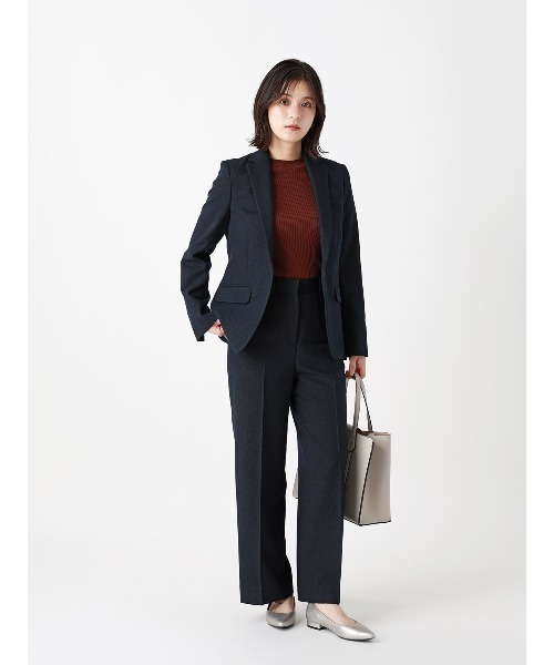 SUIT SQUARE(スーツスクエア)の「テーラードジャケット/ウォッシャブル/ストレッチ/グレンチェック/Suit Buffet(テーラードジャケット・レディース・チャコールグレー/ネイビー・36/38/40/42)」の11枚目の写真