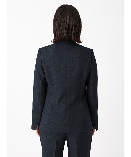 SUIT SQUARE(スーツスクエア)の「テーラードジャケット/ウォッシャブル/ストレッチ/グレンチェック/Suit Buffet(テーラードジャケット・レディース・チャコールグレー/ネイビー・36/38/40/42)」の5枚目の写真