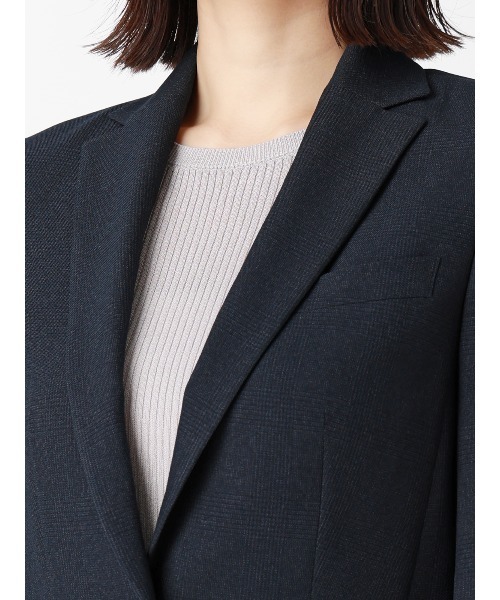 SUIT SQUARE(スーツスクエア)の「テーラードジャケット/ウォッシャブル/ストレッチ/グレンチェック/Suit Buffet(テーラードジャケット・レディース・チャコールグレー/ネイビー・36/38/40/42)」の7枚目の写真