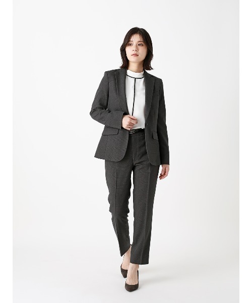 SUIT SQUARE(スーツスクエア)の「テーラードジャケット/ウォッシャブル/ストレッチ/グレンチェック/Suit Buffet(テーラードジャケット・レディース・チャコールグレー/ネイビー・36/38/40/42)」の21枚目の写真