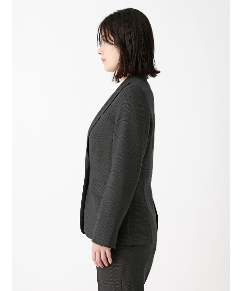 SUIT SQUARE(スーツスクエア)の「テーラードジャケット/ウォッシャブル/ストレッチ/グレンチェック/Suit Buffet(テーラードジャケット・レディース・チャコールグレー/ネイビー・36/38/40/42)」の14枚目の写真