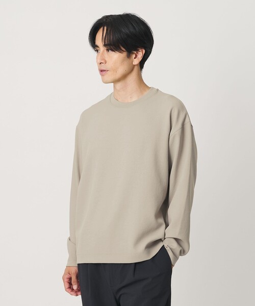 BEAUTY&YOUTH UNITED ARROWS(ビューティーアンドユースユナイテッドアローズ)の「FUSION TWILL クルーネック カットソー UVカット タテヨコストレッチ(Tシャツ/カットソー・メンズ・グレー/ダークグレー/ホワイト・S/M/XL/L)」の7枚目の写真