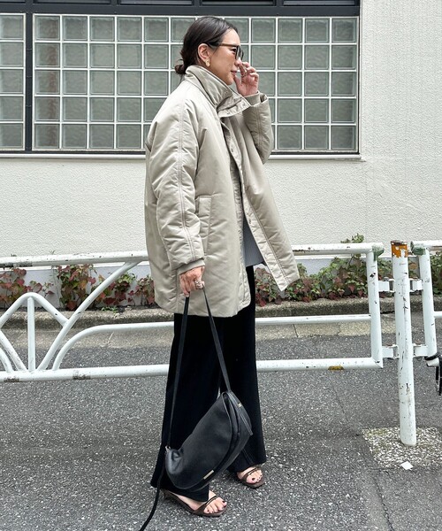 NOLLEY’S Sophi(ノーリーズソフィ)の「【upper hights/アッパーハイツ】THE U-BENCH CORE(ナイロンジャケット・レディース・ダークブラウン/グレイッシュベージュ・38)」の7枚目の写真