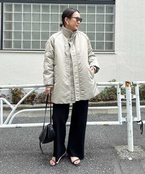 NOLLEY’S Sophi(ノーリーズソフィ)の「【upper hights/アッパーハイツ】THE U-BENCH CORE(ナイロンジャケット・レディース・ダークブラウン/グレイッシュベージュ・38)」の8枚目の写真