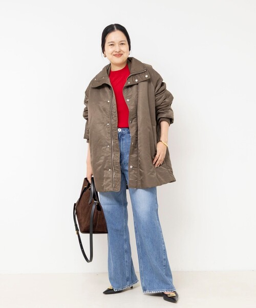 NOLLEY’S Sophi(ノーリーズソフィ)の「【upper hights/アッパーハイツ】THE U-BENCH CORE(ナイロンジャケット・レディース・ダークブラウン/グレイッシュベージュ・38)」の9枚目の写真