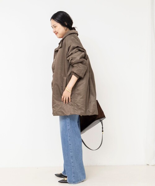 NOLLEY’S Sophi(ノーリーズソフィ)の「【upper hights/アッパーハイツ】THE U-BENCH CORE(ナイロンジャケット・レディース・ダークブラウン/グレイッシュベージュ・38)」の10枚目の写真