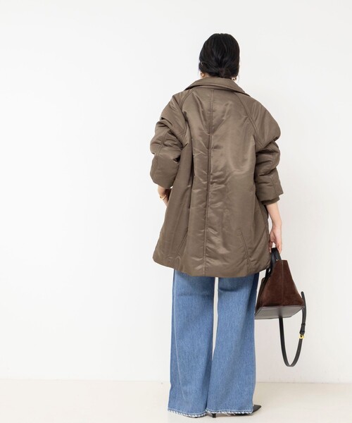 NOLLEY’S Sophi(ノーリーズソフィ)の「【upper hights/アッパーハイツ】THE U-BENCH CORE(ナイロンジャケット・レディース・ダークブラウン/グレイッシュベージュ・38)」の11枚目の写真