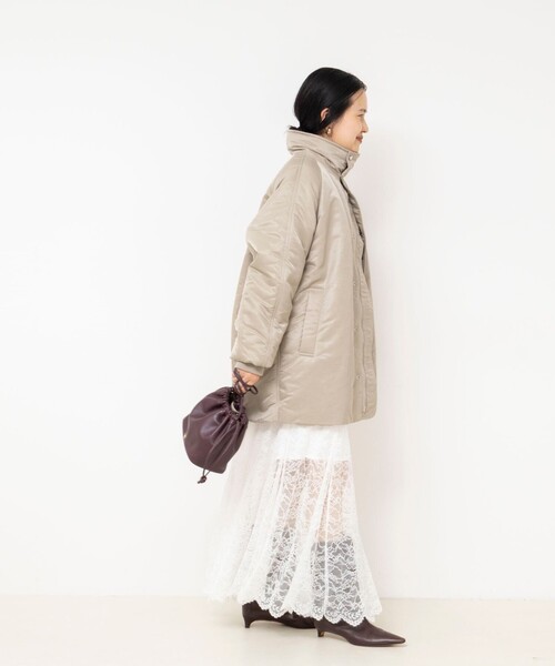 NOLLEY’S Sophi(ノーリーズソフィ)の「【upper hights/アッパーハイツ】THE U-BENCH CORE(ナイロンジャケット・レディース・ダークブラウン/グレイッシュベージュ・38)」の16枚目の写真