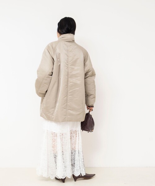 NOLLEY’S Sophi(ノーリーズソフィ)の「【upper hights/アッパーハイツ】THE U-BENCH CORE(ナイロンジャケット・レディース・ダークブラウン/グレイッシュベージュ・38)」の17枚目の写真
