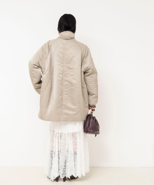 NOLLEY’S Sophi(ノーリーズソフィ)の「【upper hights/アッパーハイツ】THE U-BENCH CORE(ナイロンジャケット・レディース・ダークブラウン/グレイッシュベージュ・38)」の19枚目の写真
