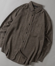 【a】TCネル アソートチェック ルーズサイズシャツ メンズ/レディース/アメカジ
