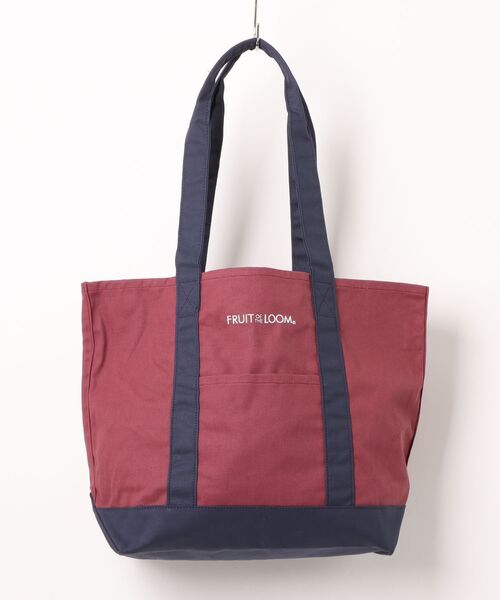 FRUIT OF THE LOOM(フルーツオブザルーム)の「FTL EX CANVAS TOTE BAG M(トートバッグ・メンズ・グリーン/エンジ/ネイビー/ライトブラウン/レッド/オフホワイト/ブルー系その他/ベージュ・FREE)」の7枚目の写真