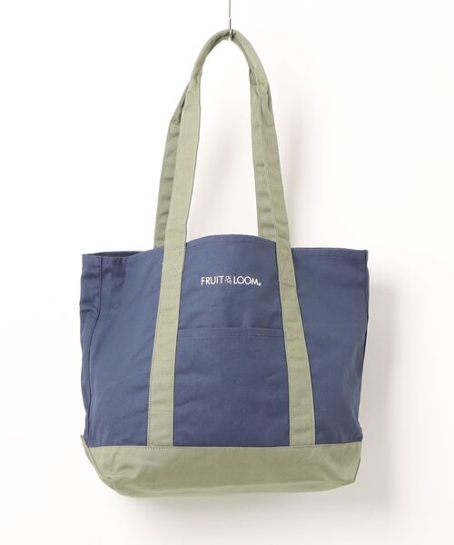 FRUIT OF THE LOOM(フルーツオブザルーム)の「FTL EX CANVAS TOTE BAG M(トートバッグ・メンズ・グリーン/エンジ/ネイビー/ライトブラウン/レッド/オフホワイト/ブルー系その他/ベージュ・FREE)」の5枚目の写真