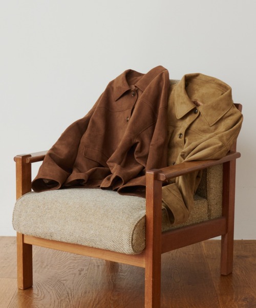 OLUN(オルン)の「suede blouson/スエードブルゾン(その他アウター・レディース・ブラウン/ベージュ・MEDIUM/SMALL)」の12枚目の写真