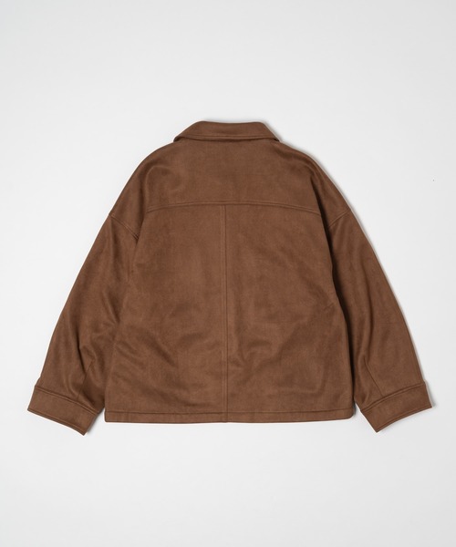 OLUN(オルン)の「suede blouson/スエードブルゾン(その他アウター・レディース・ブラウン/ベージュ・MEDIUM/SMALL)」の3枚目の写真