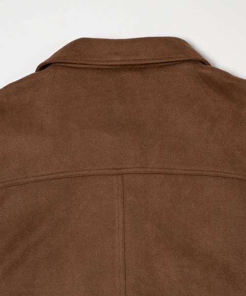 OLUN(オルン)の「suede blouson/スエードブルゾン(その他アウター・レディース・ブラウン/ベージュ・MEDIUM/SMALL)」の4枚目の写真