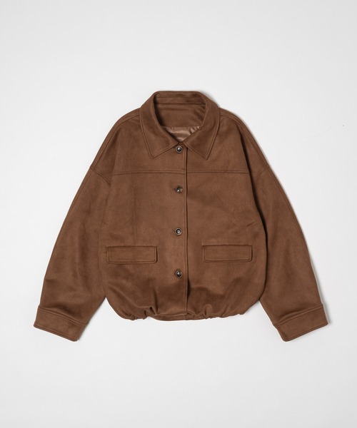 OLUN(オルン)の「suede blouson/スエードブルゾン(その他アウター・レディース・ブラウン/ベージュ・MEDIUM/SMALL)」の6枚目の写真