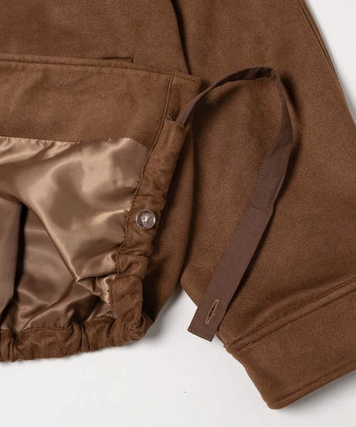 OLUN(オルン)の「suede blouson/スエードブルゾン(その他アウター・レディース・ブラウン/ベージュ・MEDIUM/SMALL)」の7枚目の写真