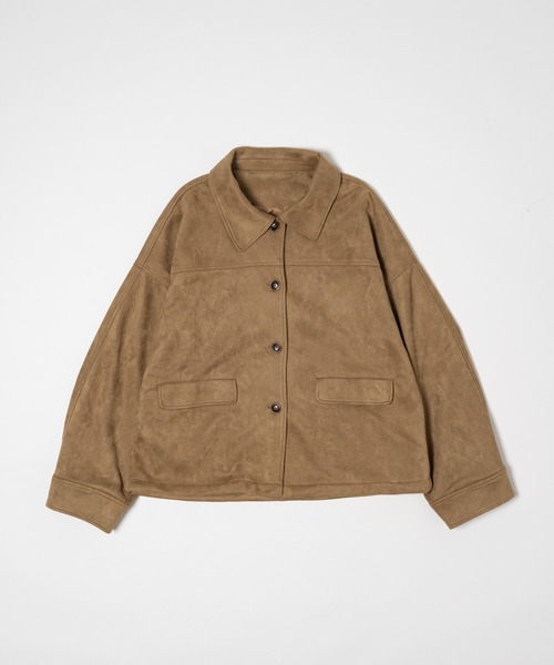 OLUN(オルン)の「suede blouson/スエードブルゾン(その他アウター・レディース・ブラウン/ベージュ・MEDIUM/SMALL)」の8枚目の写真