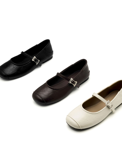 SPUR(シュプール)の「Adelin Soft-Fit Maryjane Flat メリージェーン フラットシューズ 2cm -WA9010 (3color)(バレエシューズ・レディース・ブラック/ブラウン/アイボリー・22.5cm/23cm/23.5cm/24cm/24.5cm/25cm)」の7枚目の写真